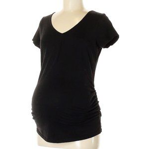 NWT Maternity Shirred V-Neck T-Shirt